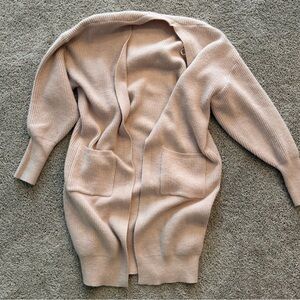 Bluivy Women's Pink Open Front Cardigan